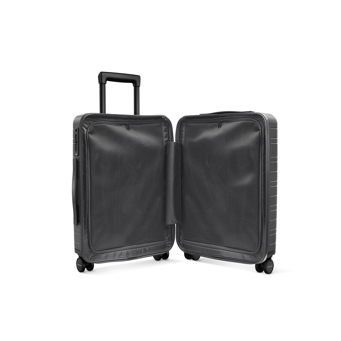 M5 / Graphite / Vegan Multi Shell / Cabin Size mit Fronttasche / Essential