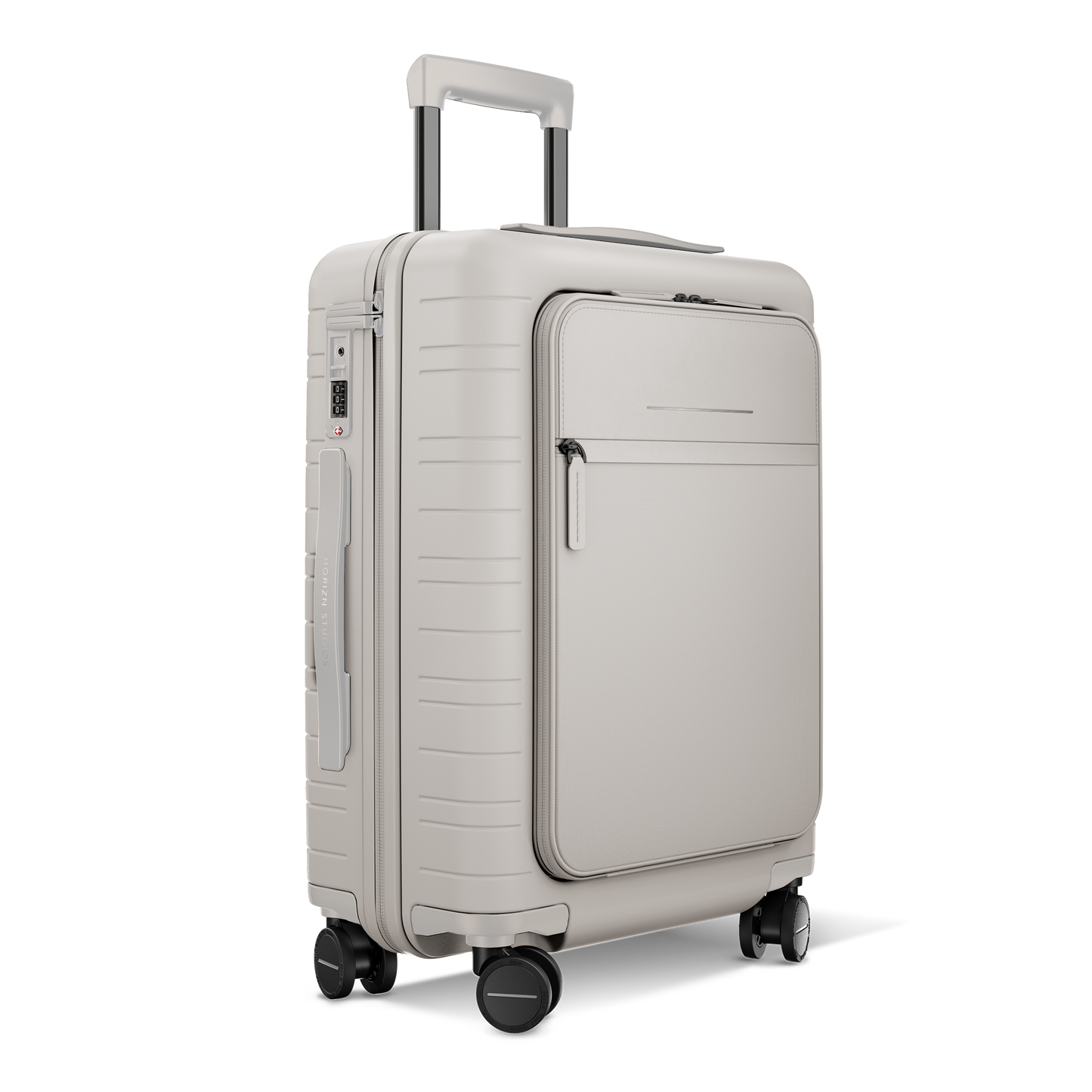 M5 Essential / Sand Grey / Vegan Multi Shell / Cabin Size mit Fronttasche / Essential