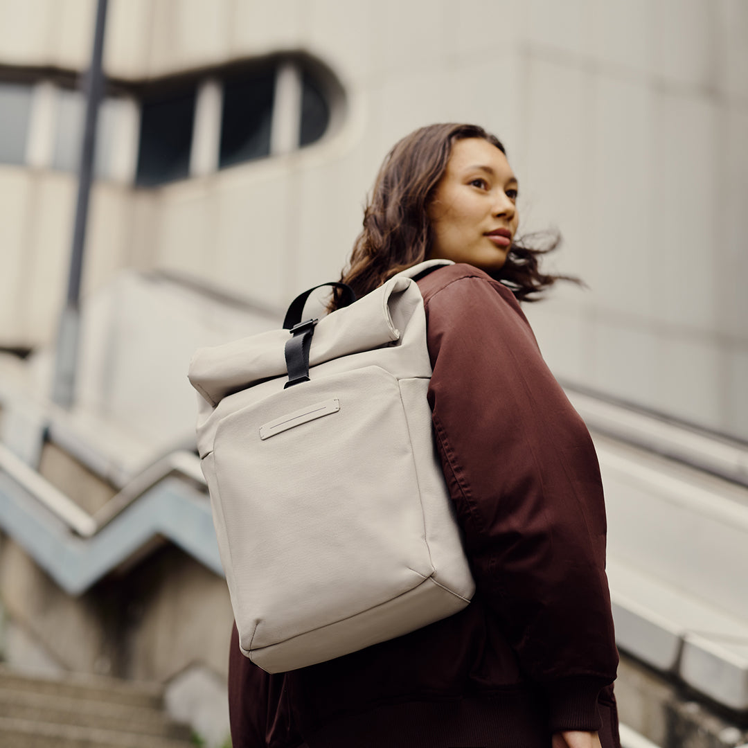 SoFo Rolltop Backpack X / All Black / Waxed Canvas