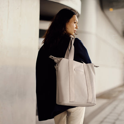 SoFo Vertical Tote / All Black / Waxed Canvas