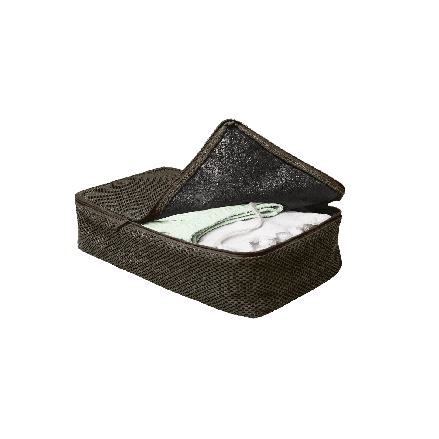 Packing Cubes / Dark Olive / Polyester Lining