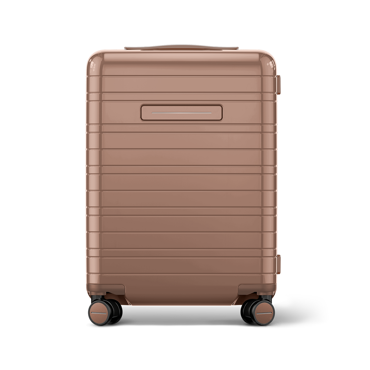 Koffer Glossy Braun Vorderseite - Hartschale Polycarbonat Leicht Robust - Horizn Studios
