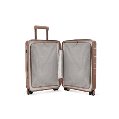 Koffer Glossy Braun Innenansicht - Hartschale Polycarbonat Leicht Robust - Horizn Studios