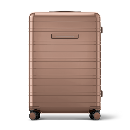Koffer Glossy Braun Vorderseite - Hartschale Polycarbonat Leicht Robust - Horizn Studios