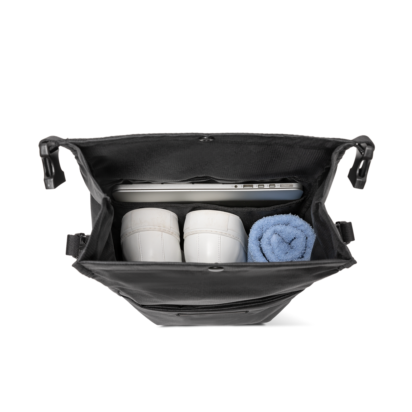 Shibuya Rolltop / All Black / rPET Ripstop