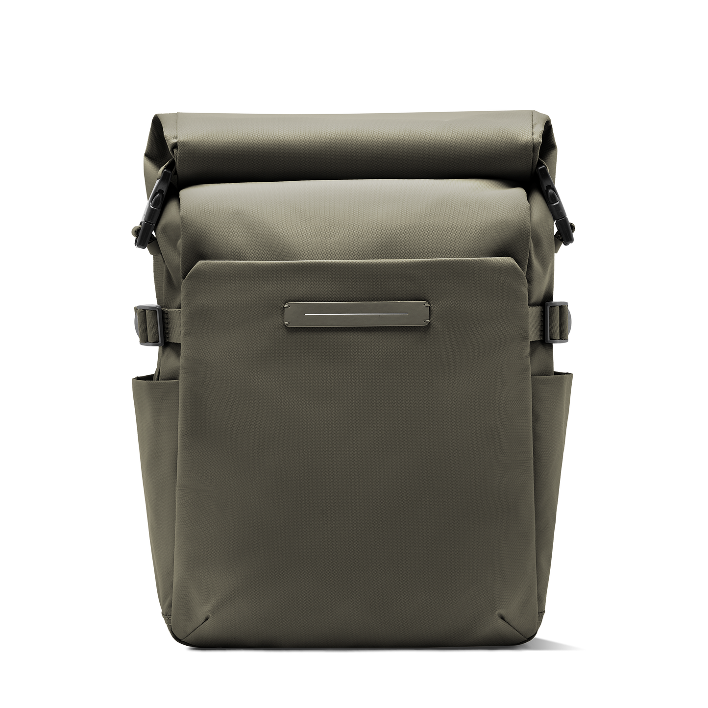 Shibuya Rolltop Rucksack Grün Vorderseite - Wasserabweisend Vegan Ergonomisch - Horizn Studios
