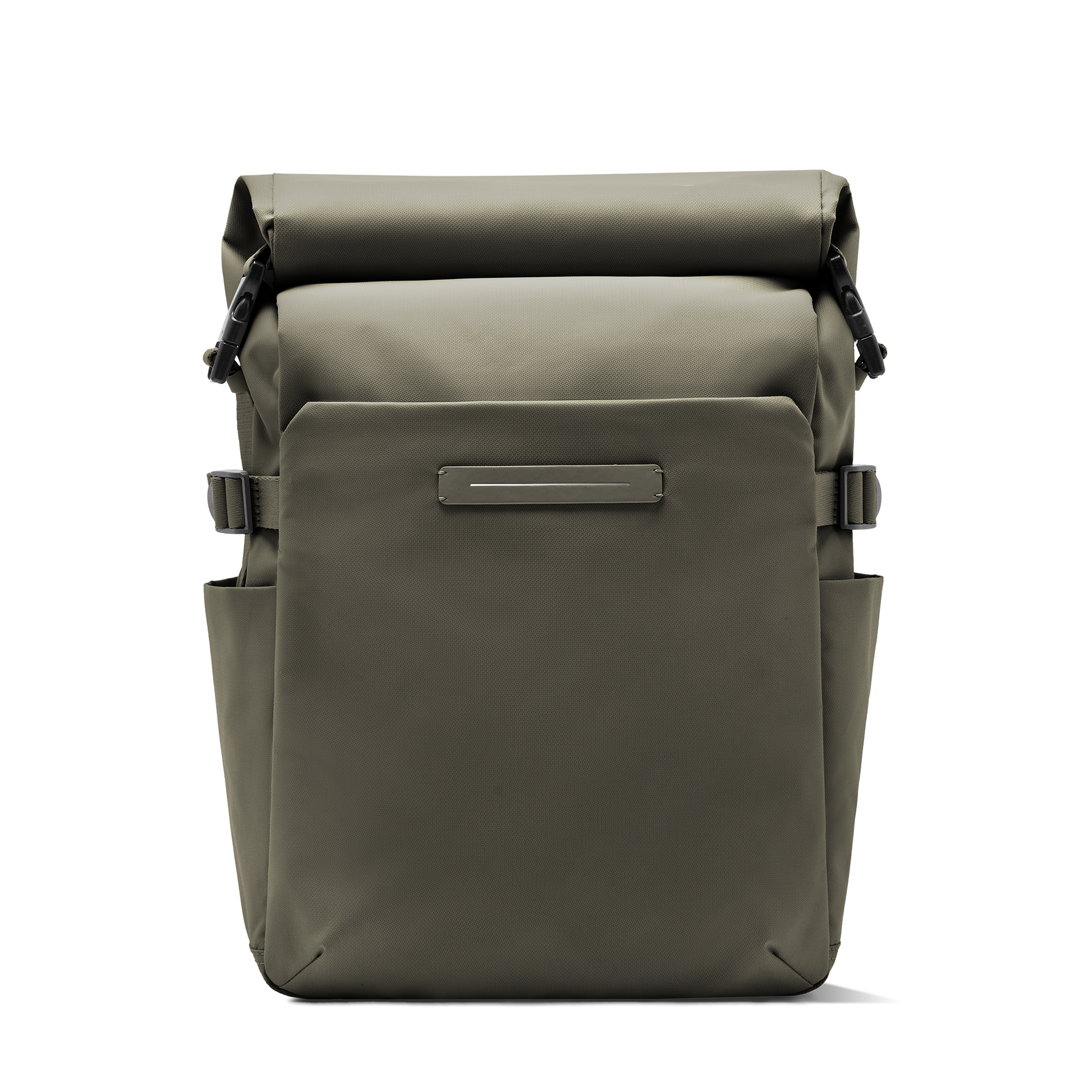 Shibuya Rolltop Rucksack Grün Vorderseite - Wasserabweisend Vegan Ergonomisch - Horizn Studios