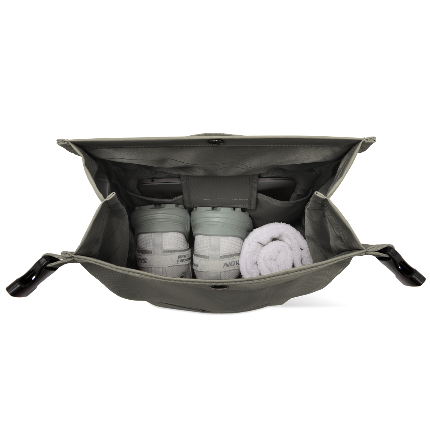 Shibuya Rolltop Rucksack Grün Hauptfach - Wasserabweisend Vegan Ergonomisch - Horizn Studios