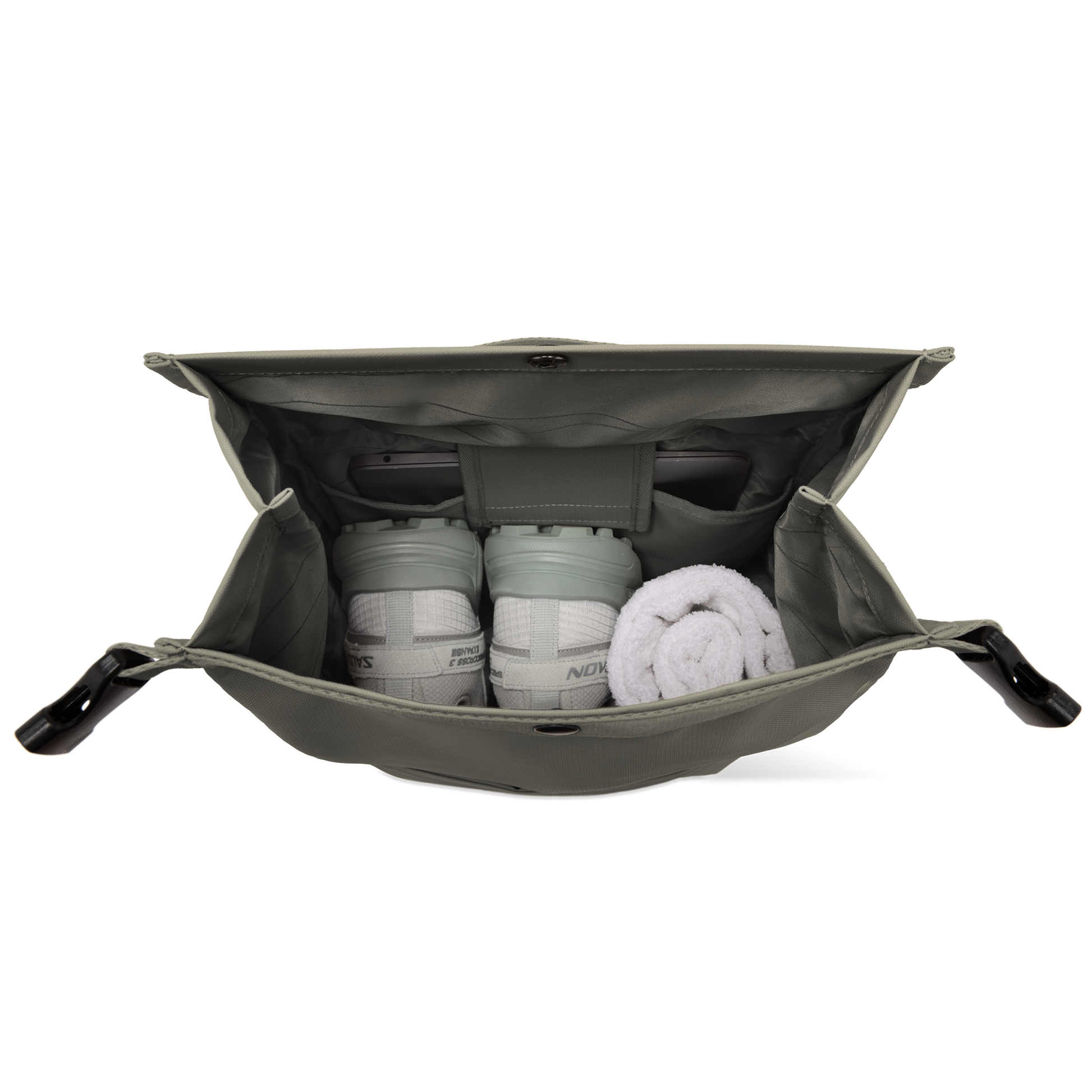 Shibuya Rolltop Rucksack Grün Hauptfach - Wasserabweisend Vegan Ergonomisch - Horizn Studios