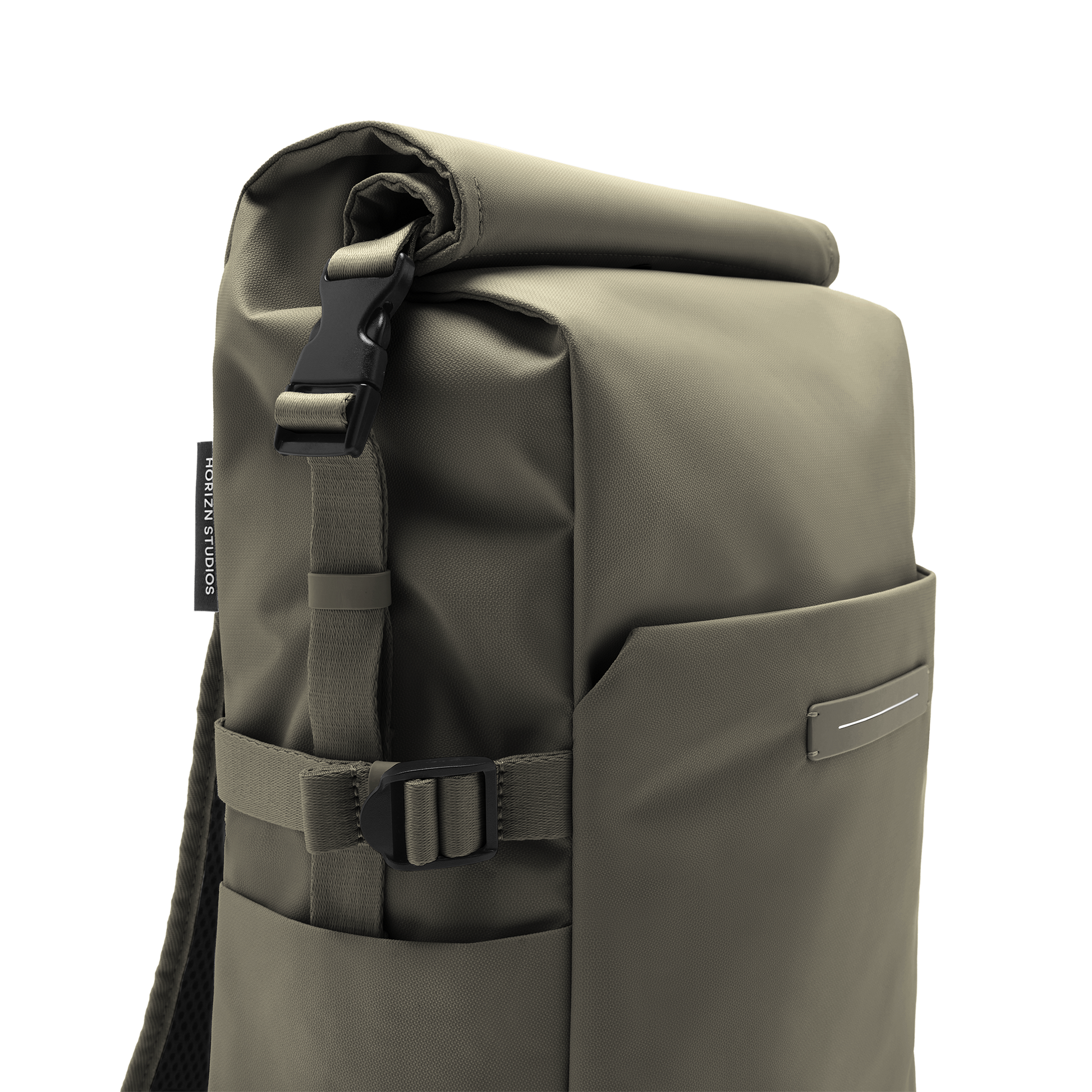 Shibuya Rolltop Rucksack Grün - Wasserabweisend Vegan Ergonomisch - Horizn Studios