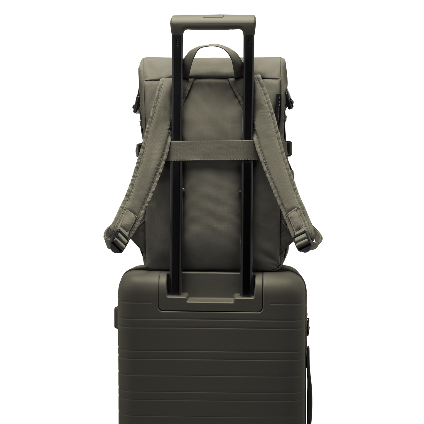 Shibuya Rolltop Rucksack Grün Trolley - Wasserabweisend Vegan Ergonomisch - Horizn Studios