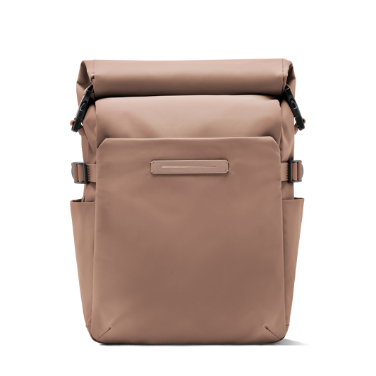 Shibuya Rolltop Rucksack Braun Vorderseite - Wasserabweisend Vegan Ergonomisch - Horizn Studios