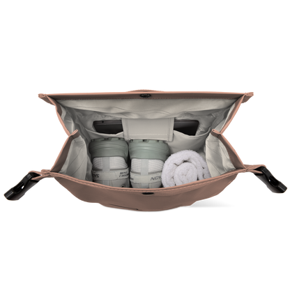 Shibuya Rolltop Rucksack Braun Hauptfach - Wasserabweisend Vegan Ergonomisch - Horizn Studios