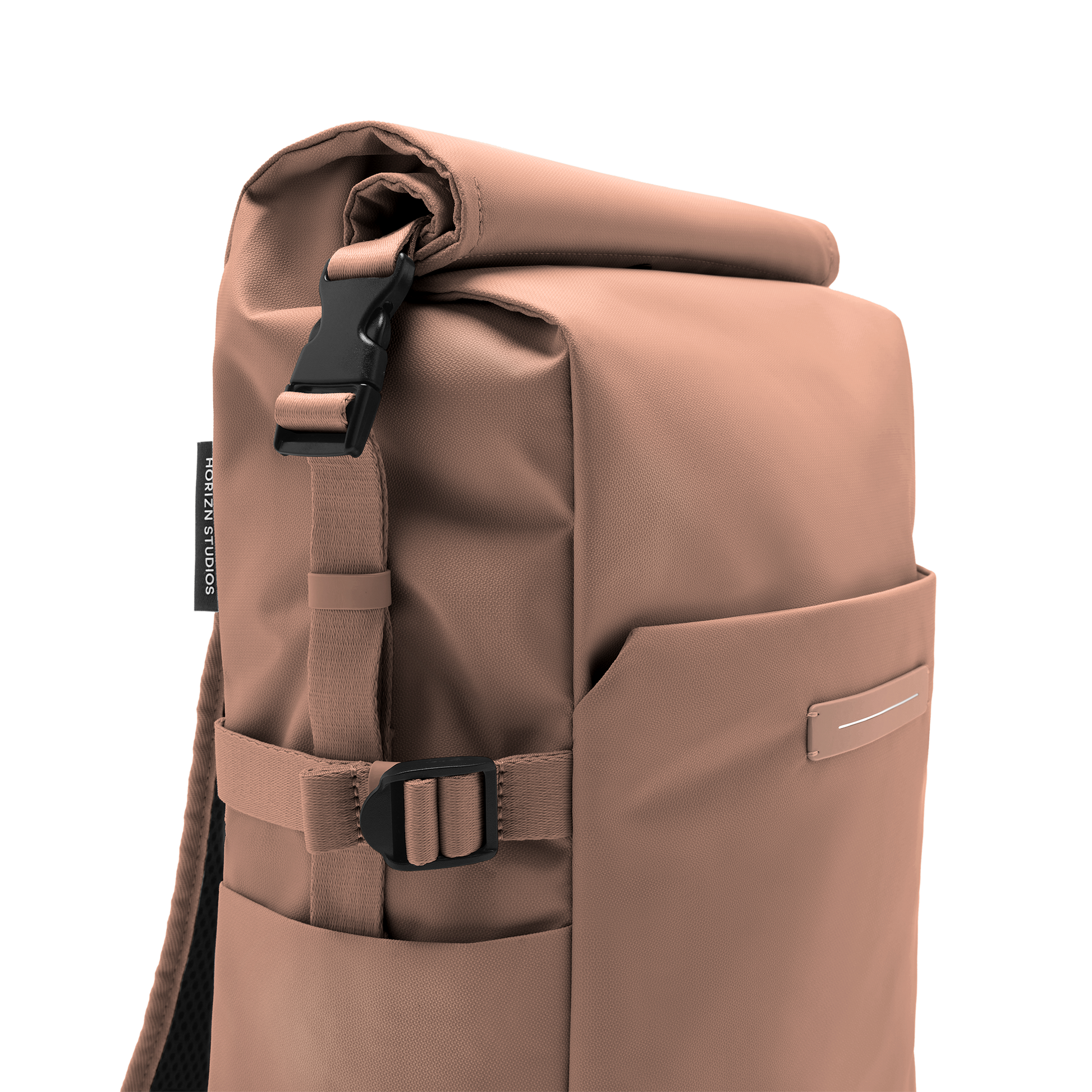 Shibuya Rolltop Rucksack Braun - Wasserabweisend Vegan Ergonomisch - Horizn Studios