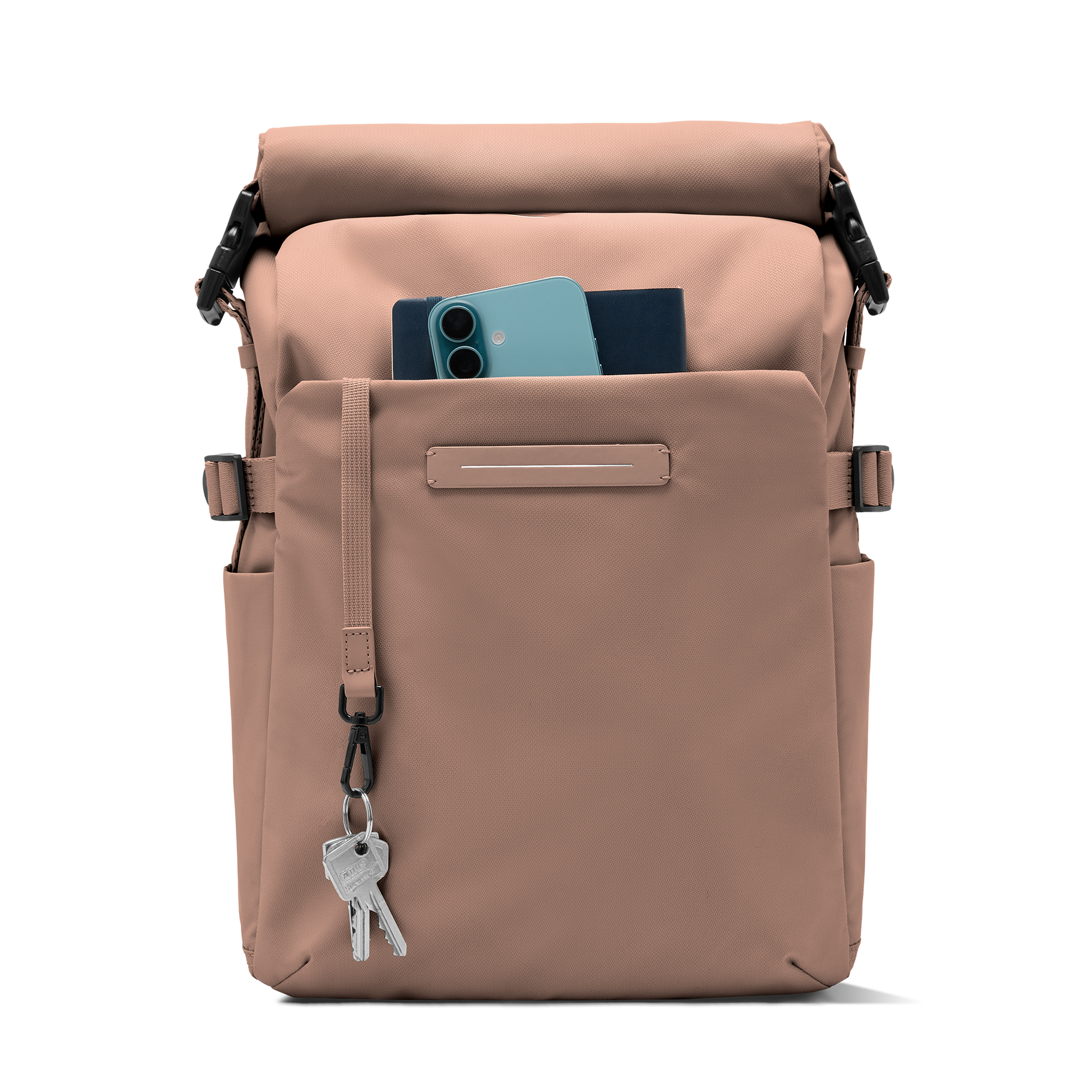 Shibuya Rolltop Rucksack Braun Fronttasche - Wasserabweisend Vegan Ergonomisch - Horizn Studios