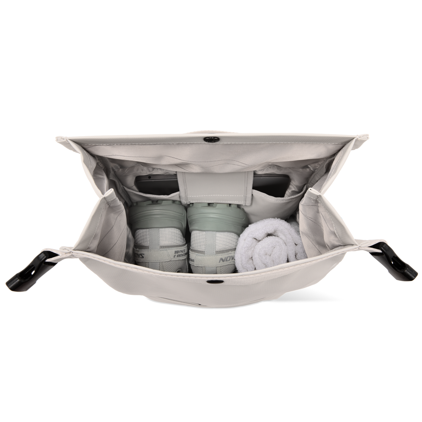 Shibuya Rolltop Rucksack Beige Hauptfach - Wasserabweisend Vegan Ergonomisch - Horizn Studios