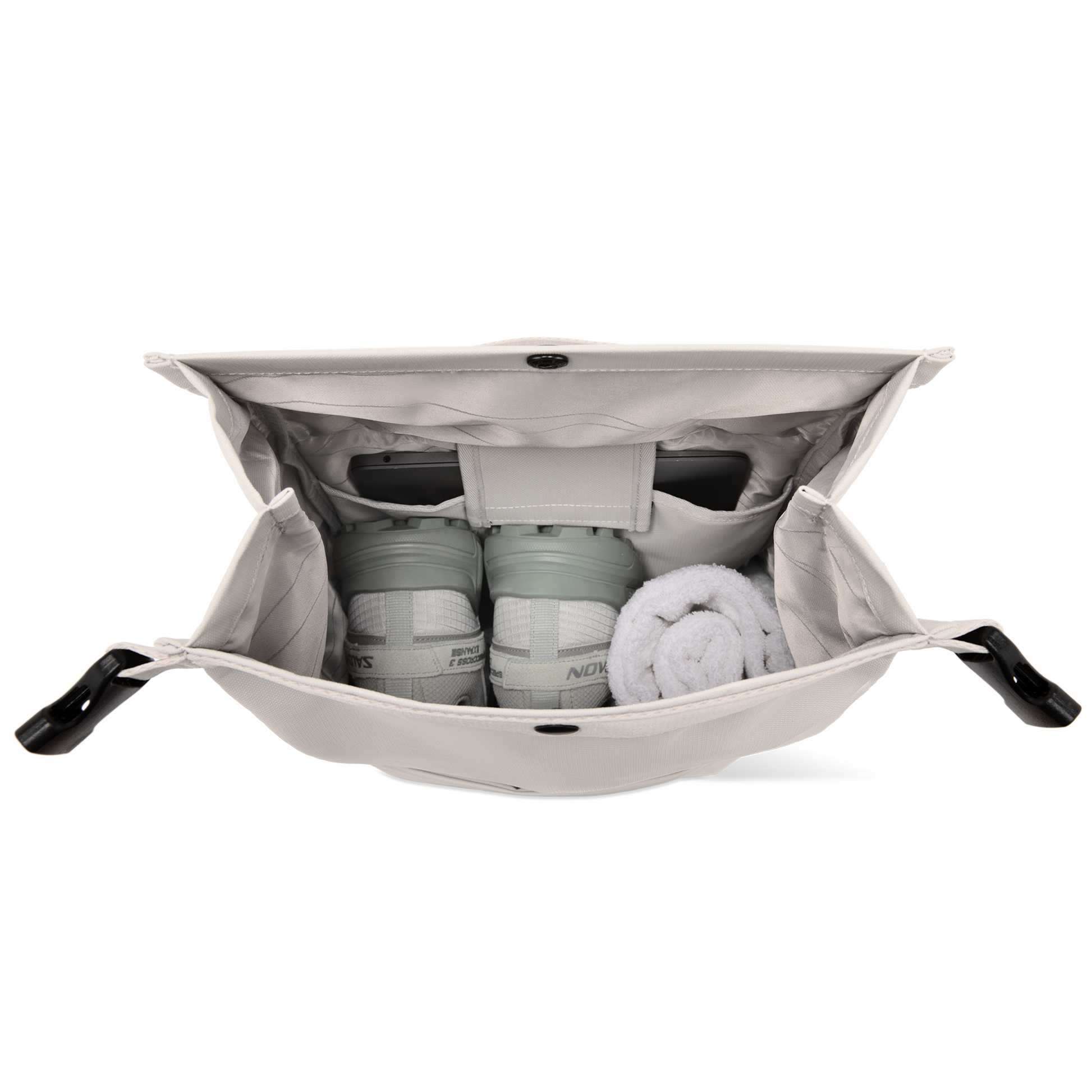 Shibuya Rolltop Rucksack Beige Hauptfach - Wasserabweisend Vegan Ergonomisch - Horizn Studios