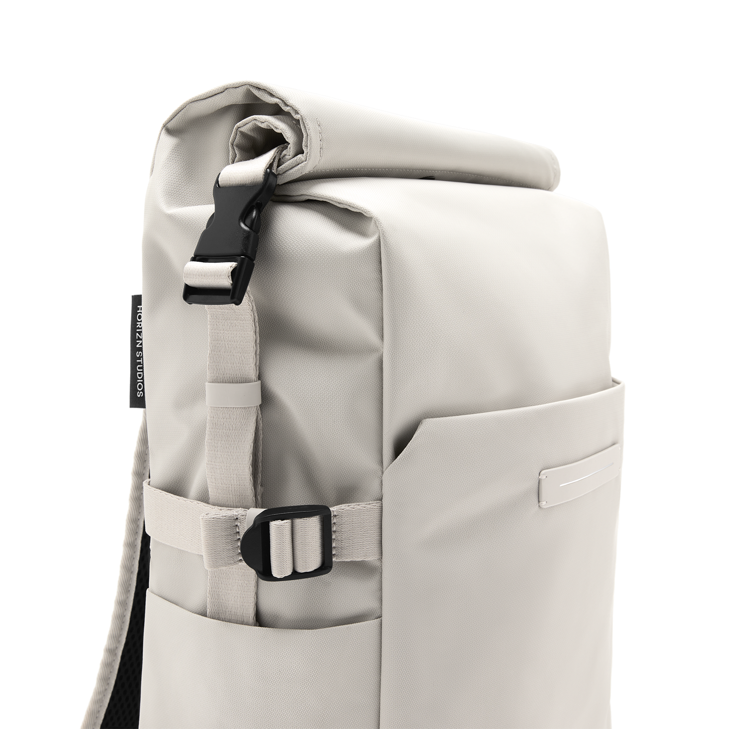 Shibuya Rolltop Rucksack Beige - Wasserabweisend Vegan Ergonomisch - Horizn Studios