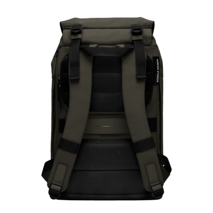 SoFo Backpack City / Dark Olive / Recycled Waxed Canvas