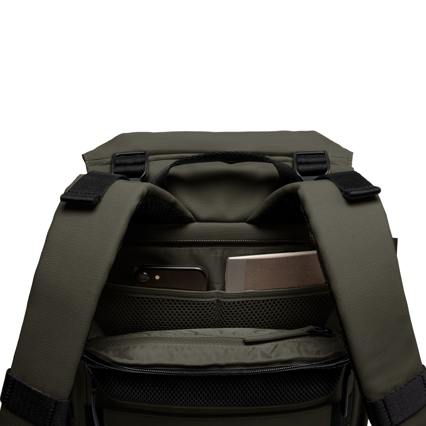 SoFo Backpack City / Dark Olive / Recycled Waxed Canvas