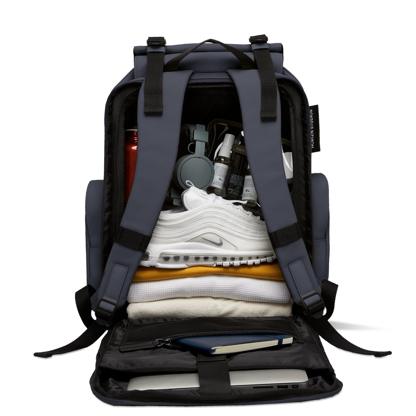 SoFo Backpack Travel / Night Blue / Waxed Canvas