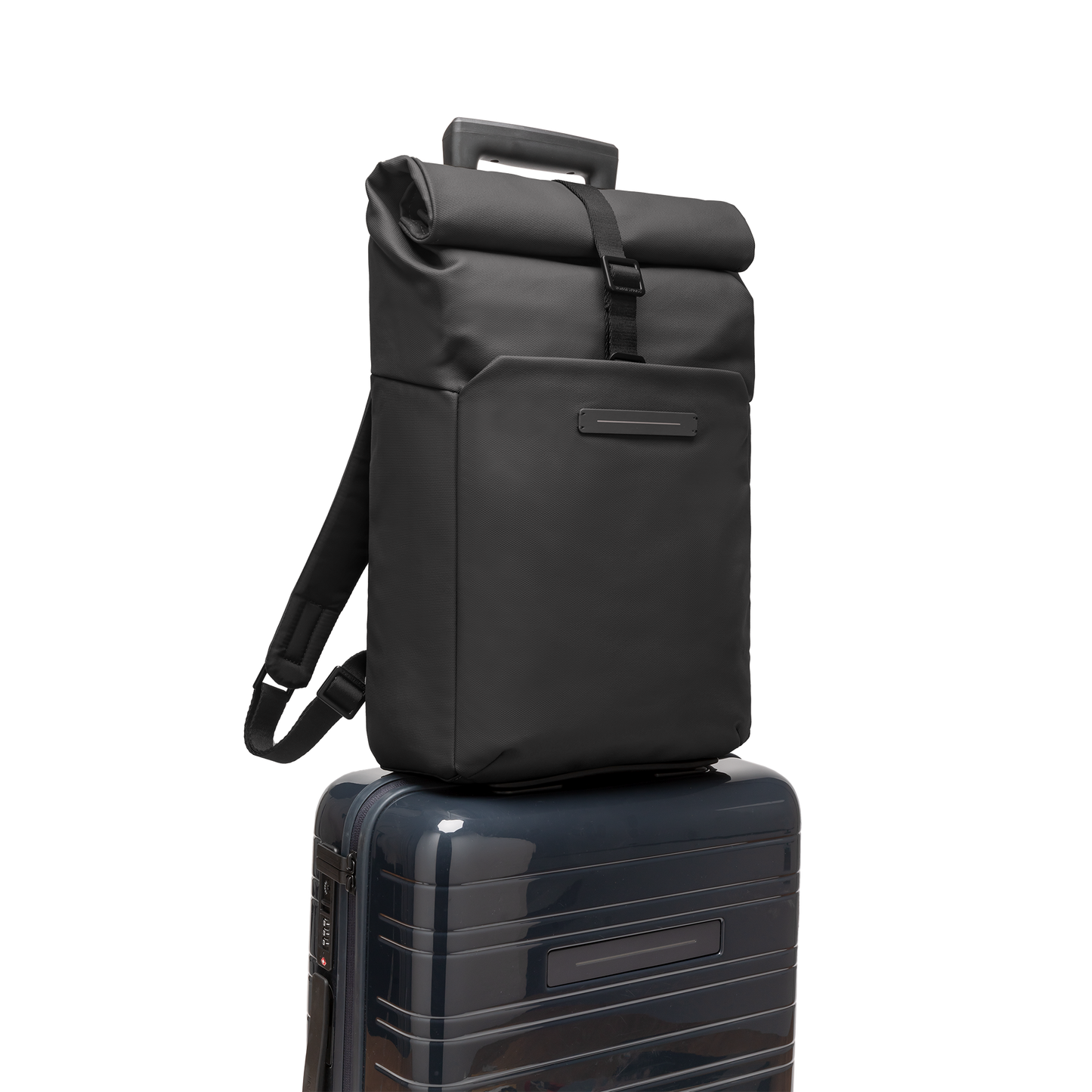 SoFo Rolltop Backpack X / All Black / Waxed Canvas