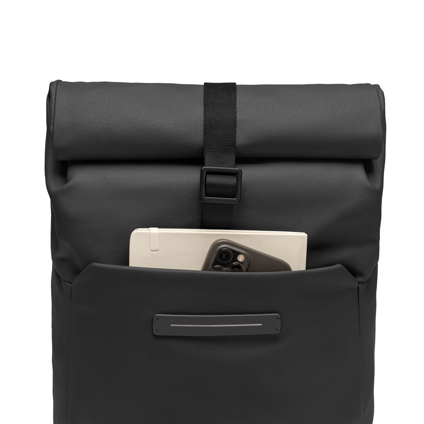 SoFo Rolltop Backpack X / All Black / Waxed Canvas