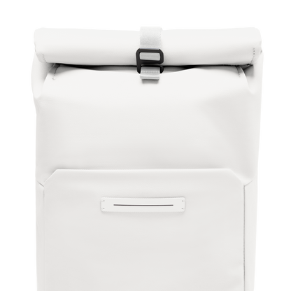 Sofo Rolltop Rucksack Rucksack Rucksack All Weiß Shot - Wasserabweisend Vegan Ergonomisch - Horizn Studios