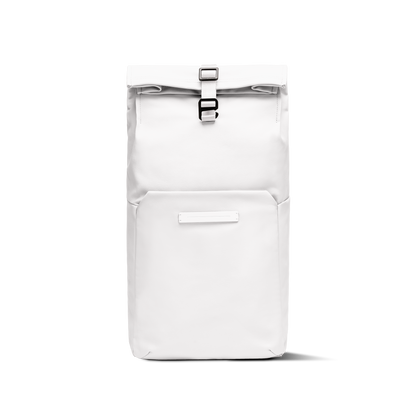 Sofo Rolltop Rucksack Rucksack Rucksack All Weiß Vorderseite Erweitert - Wasserabweisend Vegan Ergonomisch - Horizn Studios