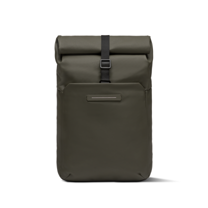Sofo Rolltop Rucksack Rucksack Rucksack Grün Vorderseite - Wasserabweisend Vegan Ergonomisch - Horizn Studios