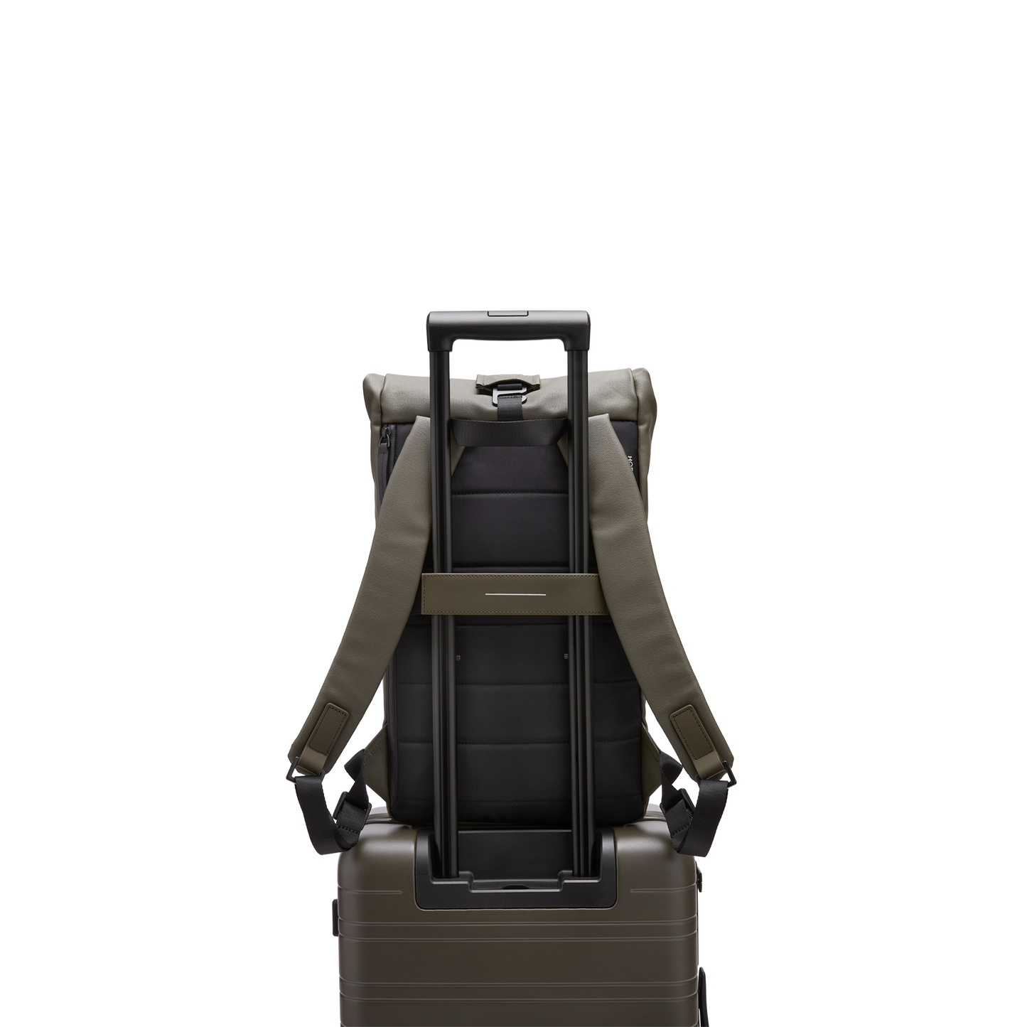 SoFo Rolltop Backpack / Dark Olive / Waxed Canvas