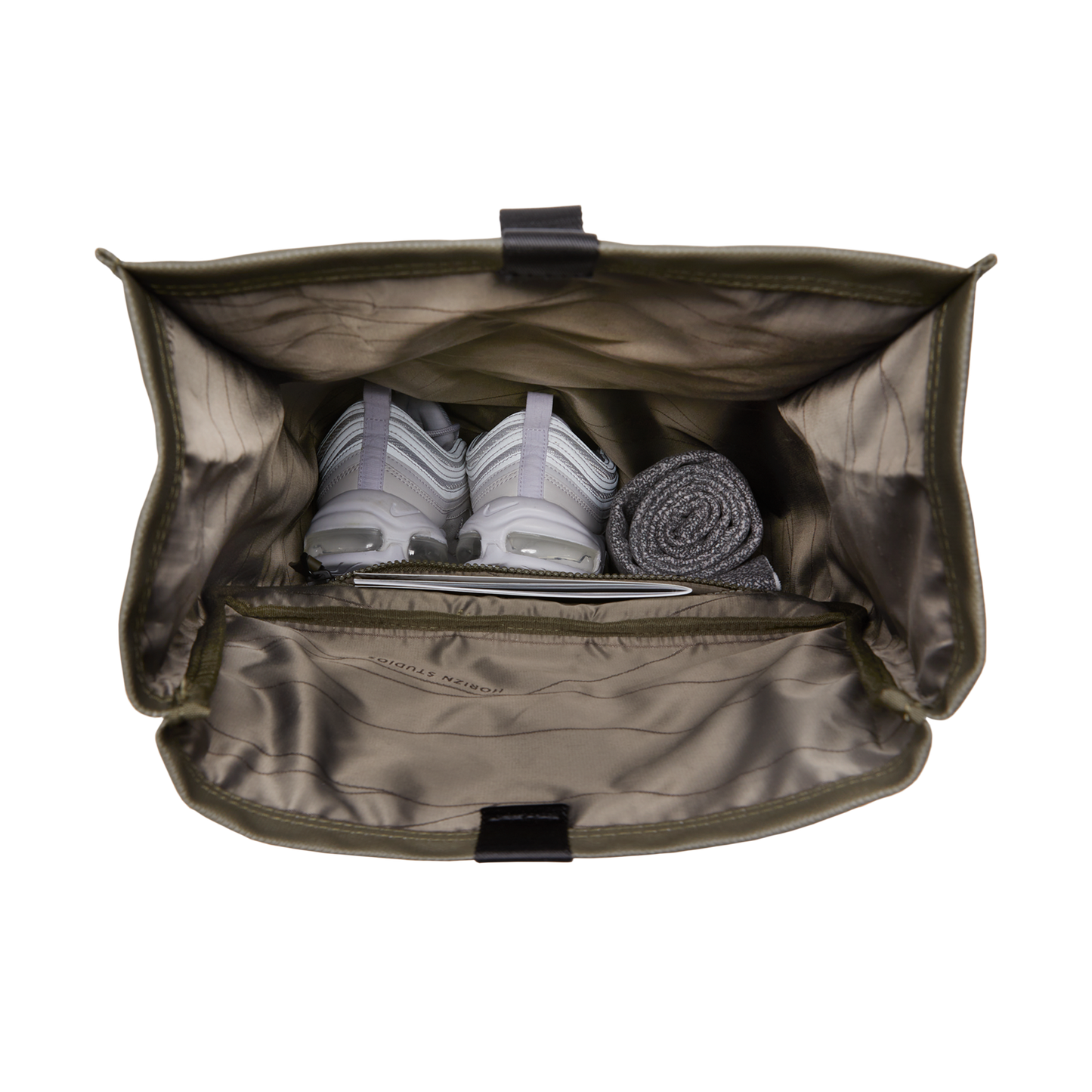 SoFo Rolltop Backpack / Dark Olive / Waxed Canvas