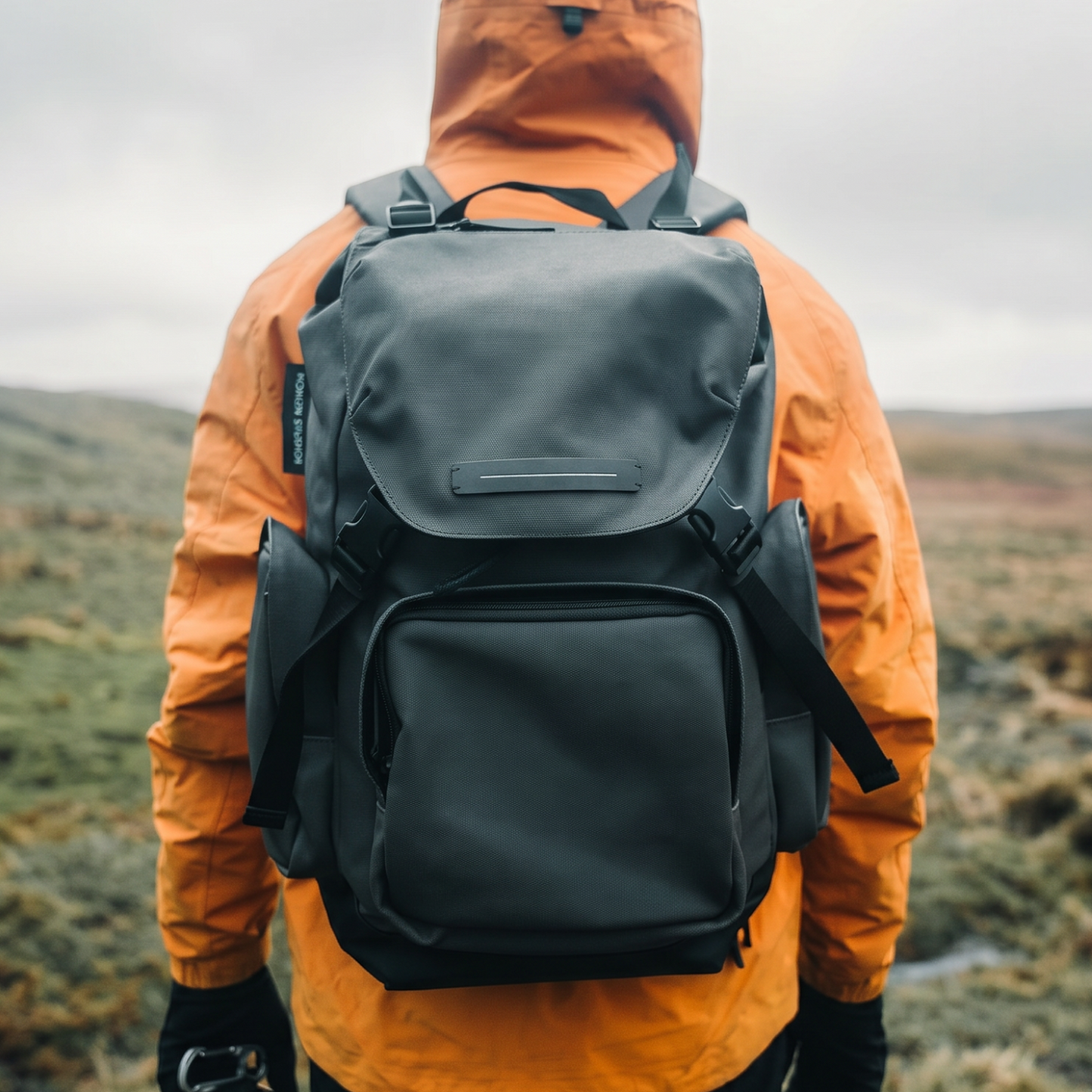 SoFo Backpack Travel / Black / Waxed Canvas