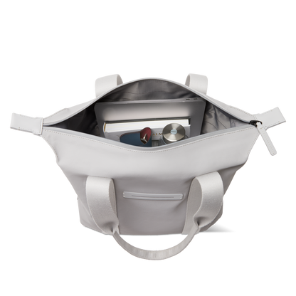 Sofo Vertical Tragetasche Light Quartz Grau Innenansicht - Wasserabweisend Funktional Stilvoll - Horizn Studios