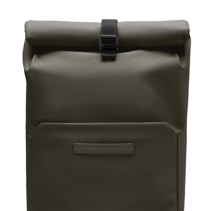 Sofo Rolltop Rucksack Rucksack Grün Detail - Wasserabweisend Vegan Ergonomisch - Horizn Studios