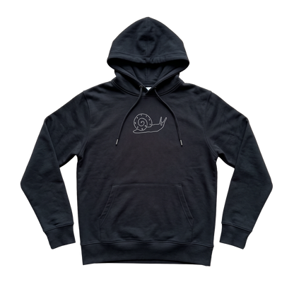 Travel Hoodie / All Black / Organic Cotton / Size S / Monster