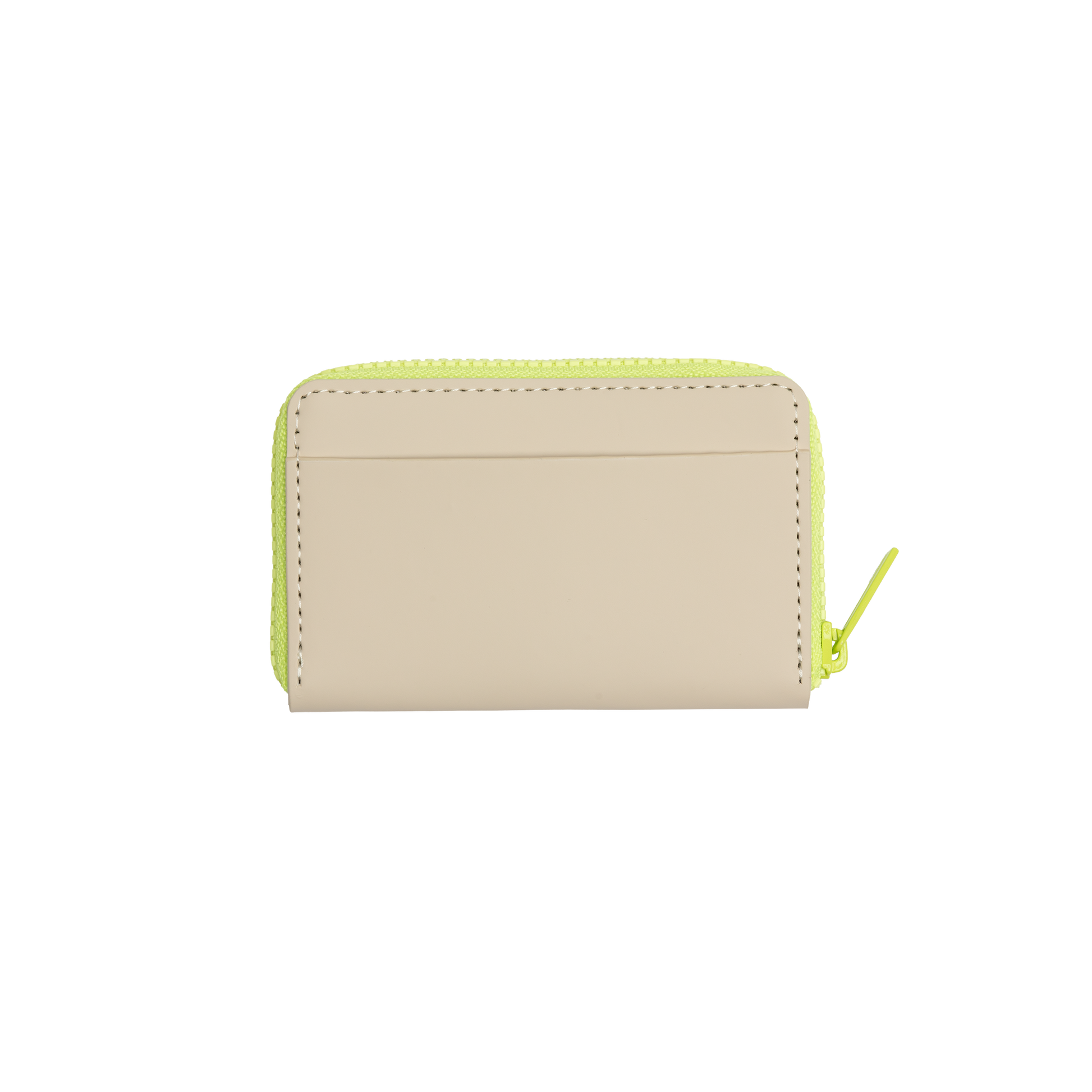 Wallet Beige Neon Yellow Rückseite - Horizn Studios