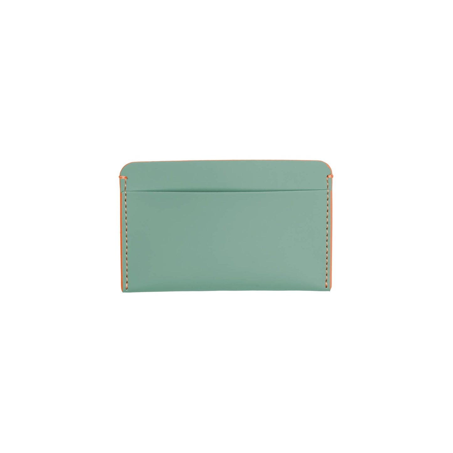 Cardholder Marine Green Neon Orange Rückseite - Horizn Studios
