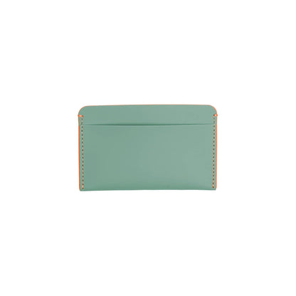 Cardholder Marine Green Neon Orange Rückseite - Horizn Studios