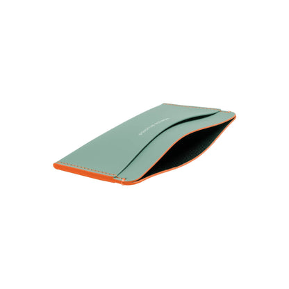 Cardholder Marine Green Neon Orange Fach - Horizn Studios