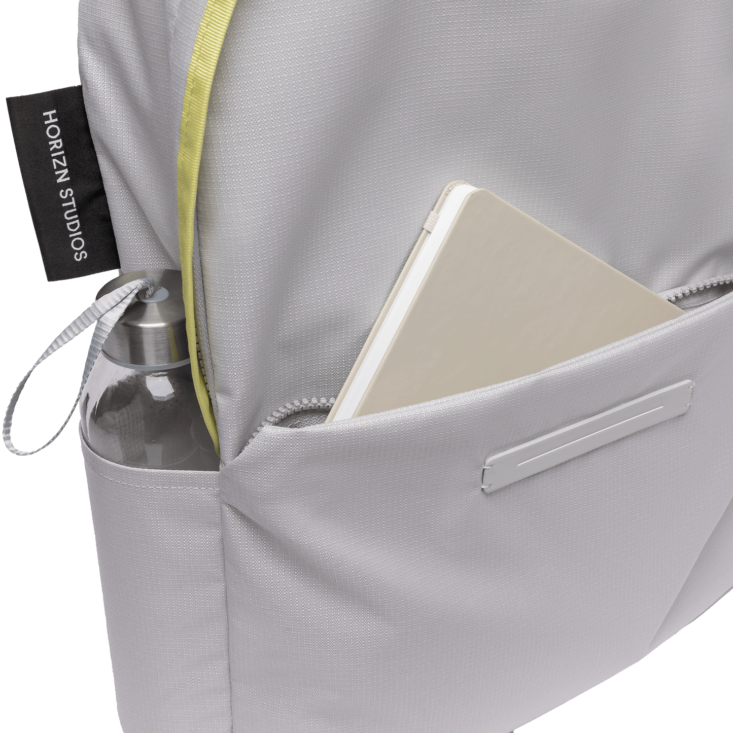 Shibuya Daypack / Light Quartz Grey - Lemon / rPET Ripstop / Size M