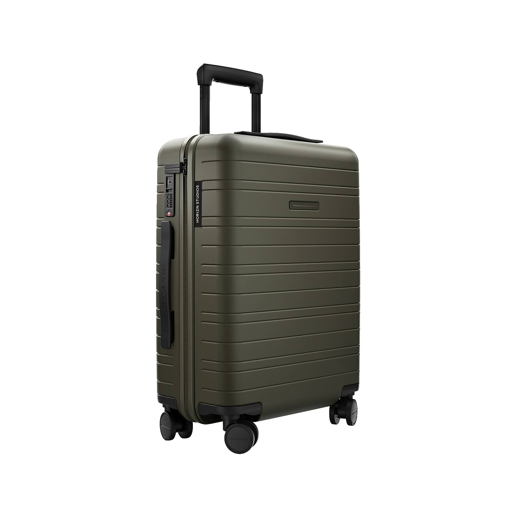 H5 Smart / Minimal Usage Signs / Dark Olive / High-Performance Hard Shell / Cabin Size 3