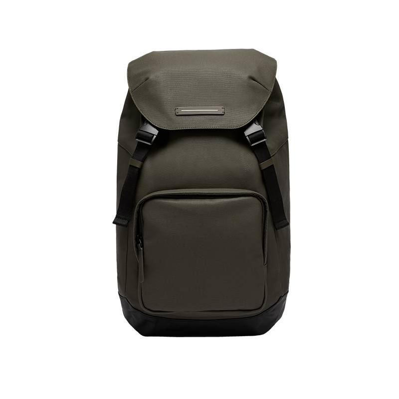 SoFo Backpack City / Dark Olive / Recycled Waxed Canvas 1