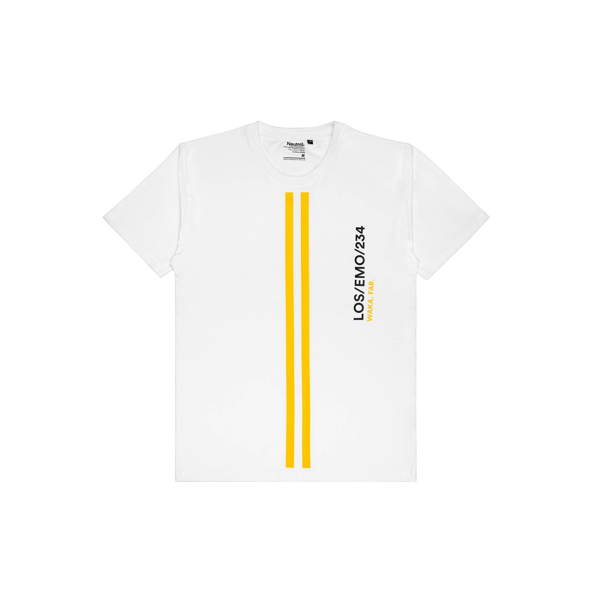 Danfo T-Shirt / White / Lagos Yellow / Organic Cotton / M 2