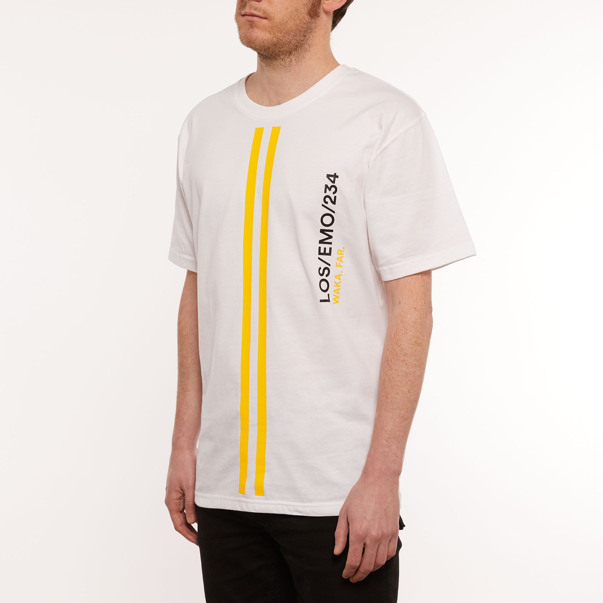 Danfo T-Shirt / White / Lagos Yellow / Organic Cotton / L 3