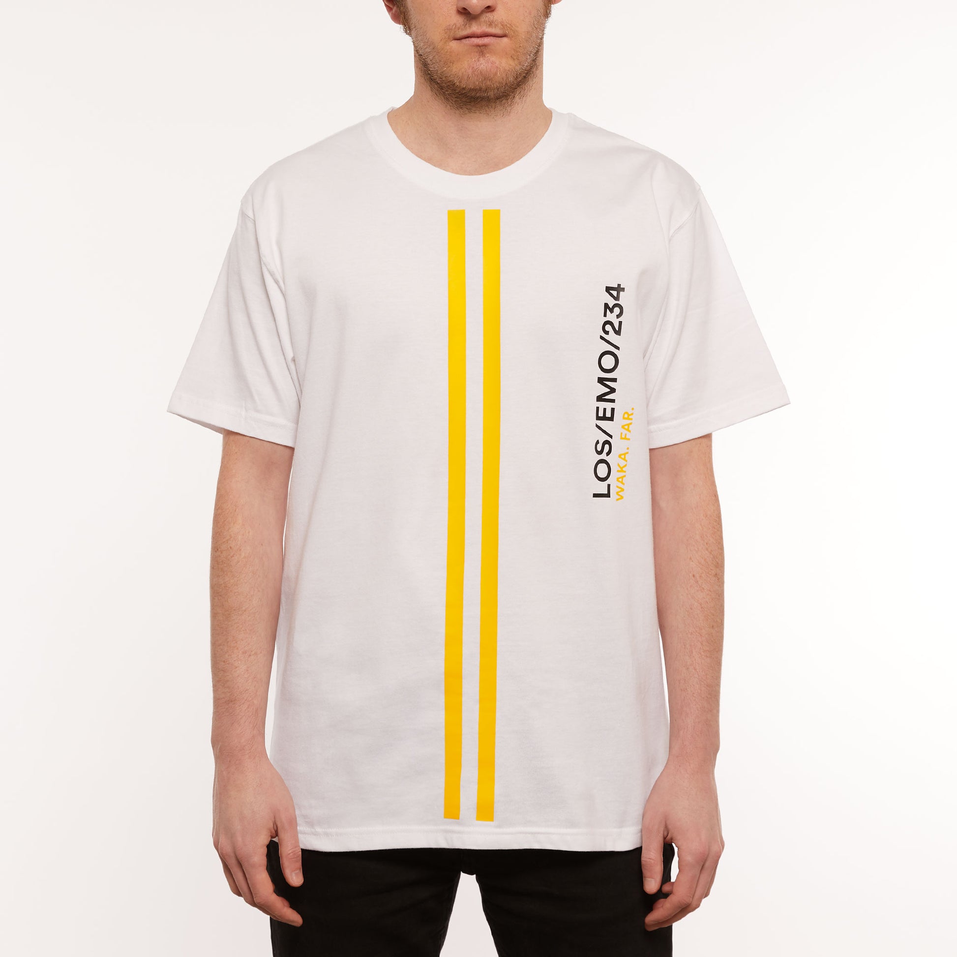 Danfo T-Shirt / White / Lagos Yellow / Organic Cotton / L 4