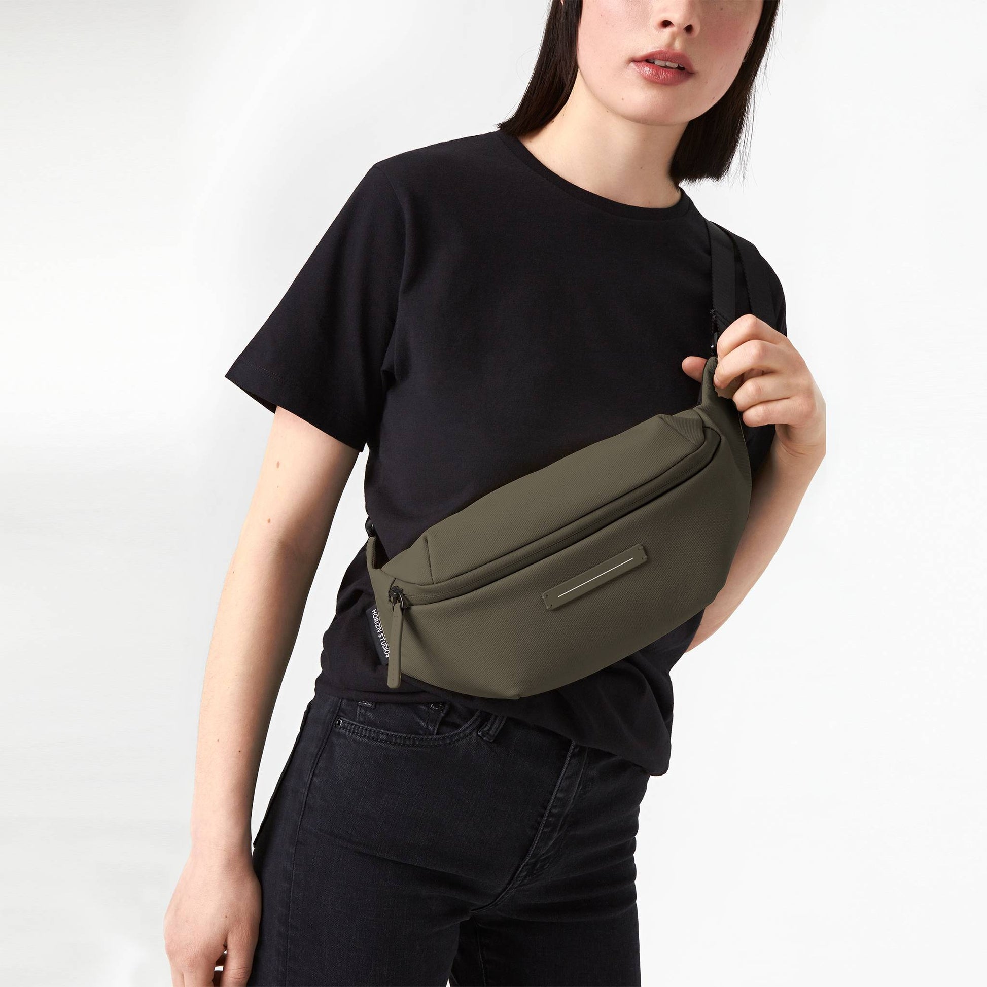 SoFo Cross-Body Bag / Dark Olive / Recycled Cotton Canvas 7