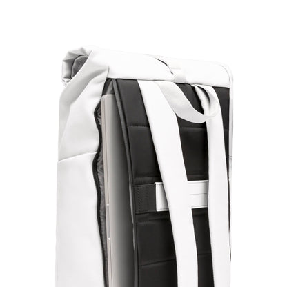 Sofo Rolltop Rucksack Rucksack Rucksack All Weiß Detail Faf - Wasserabweisend Vegan Ergonomisch - Horizn Studios