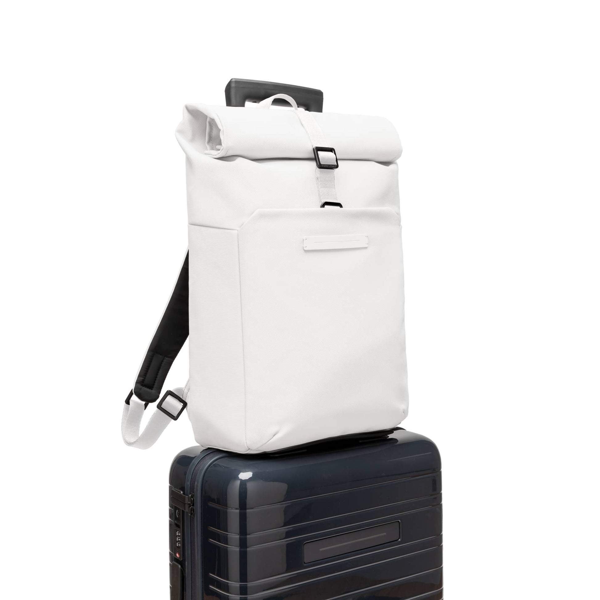 SoFo Rolltop Backpack X / All White / Waxed Canvas 10