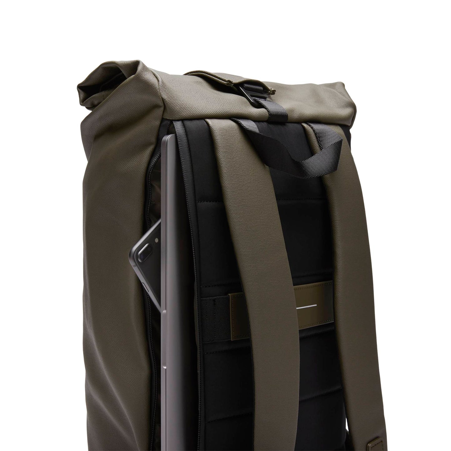 SoFo Rolltop Backpack / Dark Olive / Waxed Canvas 7